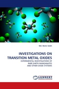 Cover: Investigations on Transition Metal Oxides - LAP Lambert Academic Publishing