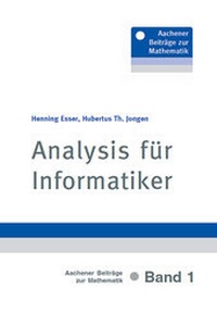 Enlarge image Cover: Analysis für Informatiker - Verlag Günter Mainz