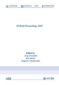 Enlarge image Cover: EURAS Proceedings 2007 - Verlag Günter Mainz