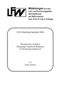 Cover: Mechanisches Verhalten offenporiger Sandwich-Strukturen im Hochtemperaturbereich - Verlag G&uuml;nter Mainz