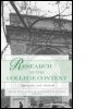 Cover: Research in the College Context - Routledge