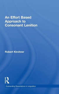 Enlarge image Cover: An Effort Based Approach to Consonant Lenition - Routledge
