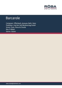 Enlarge image Cover: Barcarole - Lied der Zeit Musikverlag GmbH