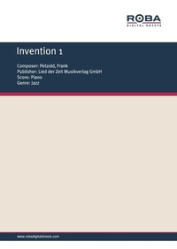 Enlarge image Cover: Invention 1 - Lied der Zeit Musikverlag GmbH