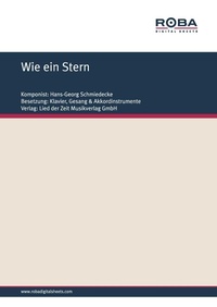 Enlarge image Cover: Wie ein Stern - Roba Music Verlag