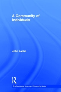 Enlarge image Cover: A Community of Individuals - Routledge