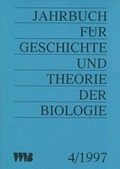 Cover: Jahrbuch f&uuml;r Geschichte und Theorie der Biologie / Jahrbuch f&uuml;r Geschichte und Theorie der Biologie - VWB-Verlag