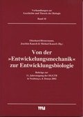 Cover: Von der "Entwickelungsmechanik" zur Entwicklungsbiologie - VWB-Verlag