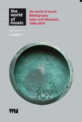 Cover: the world of music bibliography - VWB-Verlag