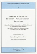 Cover: Sprachliche Diversit&auml;t: Praktiken - Repr&auml;sentationen - Identit&auml;ten - Romanistischer Vlg