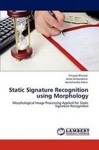 Enlarge image Cover: Static Signature Recognition Using Morphology - LAP Lambert Academic Publishing