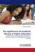 Cover: The Significance of Academic Literacy in Higher Education - LAP Lambert Academic Publishing