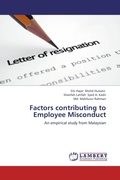Cover: Factors Contributing to Employee Misconduct - LAP Lambert Academic Publishing