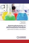 Cover: Spectrophotometry in Pharmaceutical Analysis - LAP Lambert Academic Publishing
