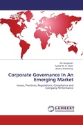 Cover: Corporate Governance in an Emerging Market - LAP Lambert Academic Publishing