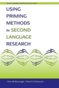 Enlarge image Cover: Using Priming Methods in Second Language Research - Routledge