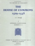 Cover: The History of Parliament: The House of Commons, 1509-1558 [3 vols] - Martin Secker & Warburg Ltd
