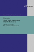 Cover: Private Equity Investments in Family Businesses - Brill Deutschland
