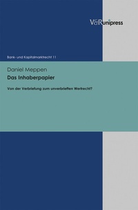 Abbildung von: Das Inhaberpapier - Brill Deutschland