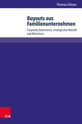Cover: Buyouts aus Familienunternehmen - Brill Deutschland