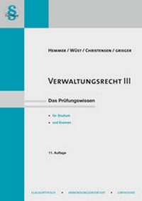 Abbildung von: Verwaltungsrecht III - Hemmer-Wüst