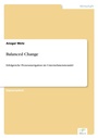 Cover: Balanced Change - diplom.de