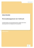 Cover: Personalmangement im Umbruch - diplom.de