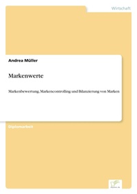 Enlarge image Cover: Markenwerte - diplom.de