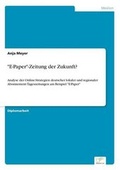 Cover: E-Paper-Zeitung Der Zukunft? - Grin Verlag