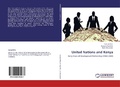 Cover: United Nations and Kenya - LAP Lambert Academic Publishing