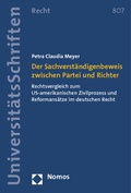 Abbildung von: Der Sachverständigenbeweis zwischen Partei und Richter - Nomos