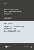 Cover: Regelung der Werbung im Bank- und Kapitalmarktrecht - Nomos