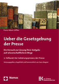 Abbildung von: Ueber die Gesetzgebung der Presse - Nomos