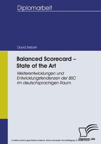 Enlarge image Cover: Balanced Scorecard - State of the Art - diplom.de