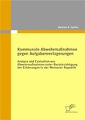 Abbildung von: Kommunale Abwehrmaßnahmen gegen Aufgabenverlagerungen - Diplomica Verlag