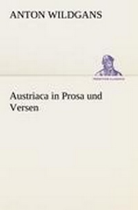 Enlarge image Cover: Austriaca in Prosa Und Versen - Tredition Classics