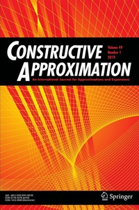 Abbildung von: Constructive Approximation - Springer