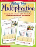Cover: Mighty-Fun Multiplication Practice Puzzles - Scholastic Professional Books
