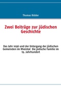 Cover: Zwei Beitr&auml;ge zur j&uuml;dischen Geschichte - BoD - Books on Demand