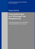 Cover: Voraussetzungen und Wirkungen der Budgetierung - BoD - Books on Demand