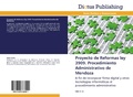 Bild: Proyecto de Reformas Ley 3909. Procedimiento Administrativo de Mendoza - Dictus Publishing