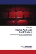Cover: Theatre Audience Contribution - LAP Lambert Academic Publishing