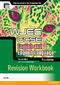 Cover: WJEC GCSE English and English Language Foundation Revision Workbook - Heinemann