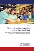 Cover: Direct or Indirect Written Corrective Feedback - LAP Lambert Academic Publishing