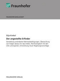 Abbildung von: Der angestellte Erfinder. - Fraunhofer Verlag
