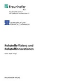 Cover: Rohstoffeffizienz und Rohstoffinnovationen. - Fraunhofer Verlag