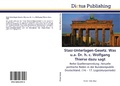 Cover: Stasi-Unterlagen-Gesetz. Was u.a. Dr. h. c. Wolfgang Thierse dazu sagt - Dictus Publishing