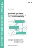 Cover: Sustainable Structures in Software Implementations by Live Compliance Checking. - Fraunhofer Verlag