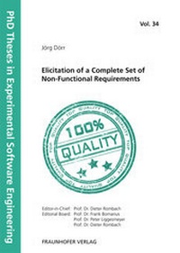 Enlarge image Cover: Elicitation of a Complete Set of Non-Functional Requirements. - Fraunhofer Verlag