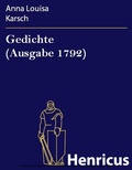 Cover: Gedichte (Ausgabe 1792) - Henricus-Edition eBook